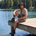 thumbnail image 7 of Outdoor UPF50+ Mesh Sun Hat Wide Brim Fishing Hat with Neck Flap Sun Hat for Men Women,One Size, 7 of 7