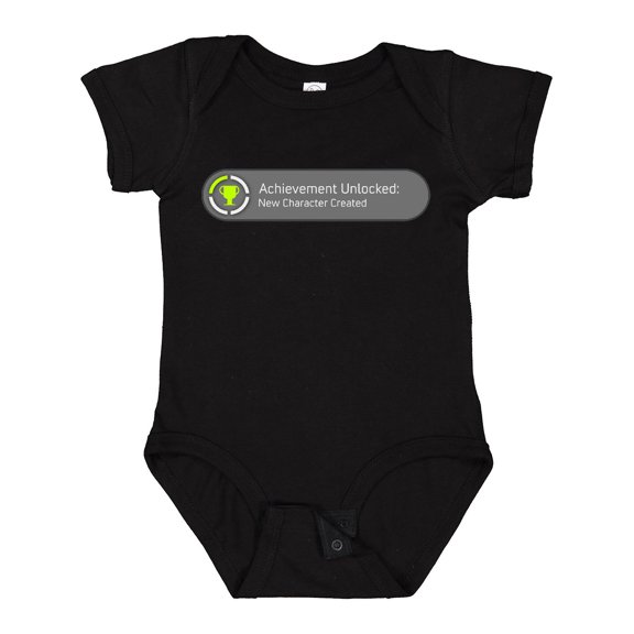 Inktastic Achievement Unlocked: New Character Created Boys or Girls Baby Bodysuit