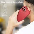 thumbnail image 6 of JETech Upgraded Slim (0.85 mm Thin) Case for iPhone 13 Pro Max 6.7-Inch, Camera Lens Cover Full Protection, Ultra Thin Lightweight Matte Hard PC, Support Wireless Charging (Red), 6 of 7