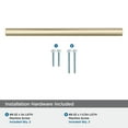 thumbnail image 4 of Amerock Versa 6-5/16 inch (160mm) Center-to-Center Golden Champagne Cabinet Pull, 10 Pack, 4 of 4