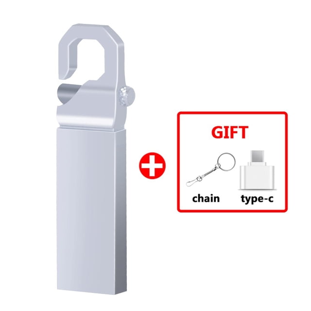 Unidad Flash USB de acero metálico, Pendrive de alta velocidad de 64GB, 16GB, 32gb, 8GB, 4GB, regalo qym unisex