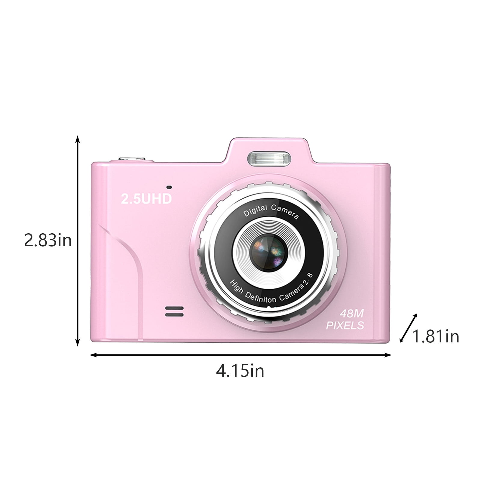 Digital Camera Qwtwty Digital Cameras 2.8-inch 4800W High-definition Large Screen 8X Digital Capables of Photos Small Digital Motion Cameras