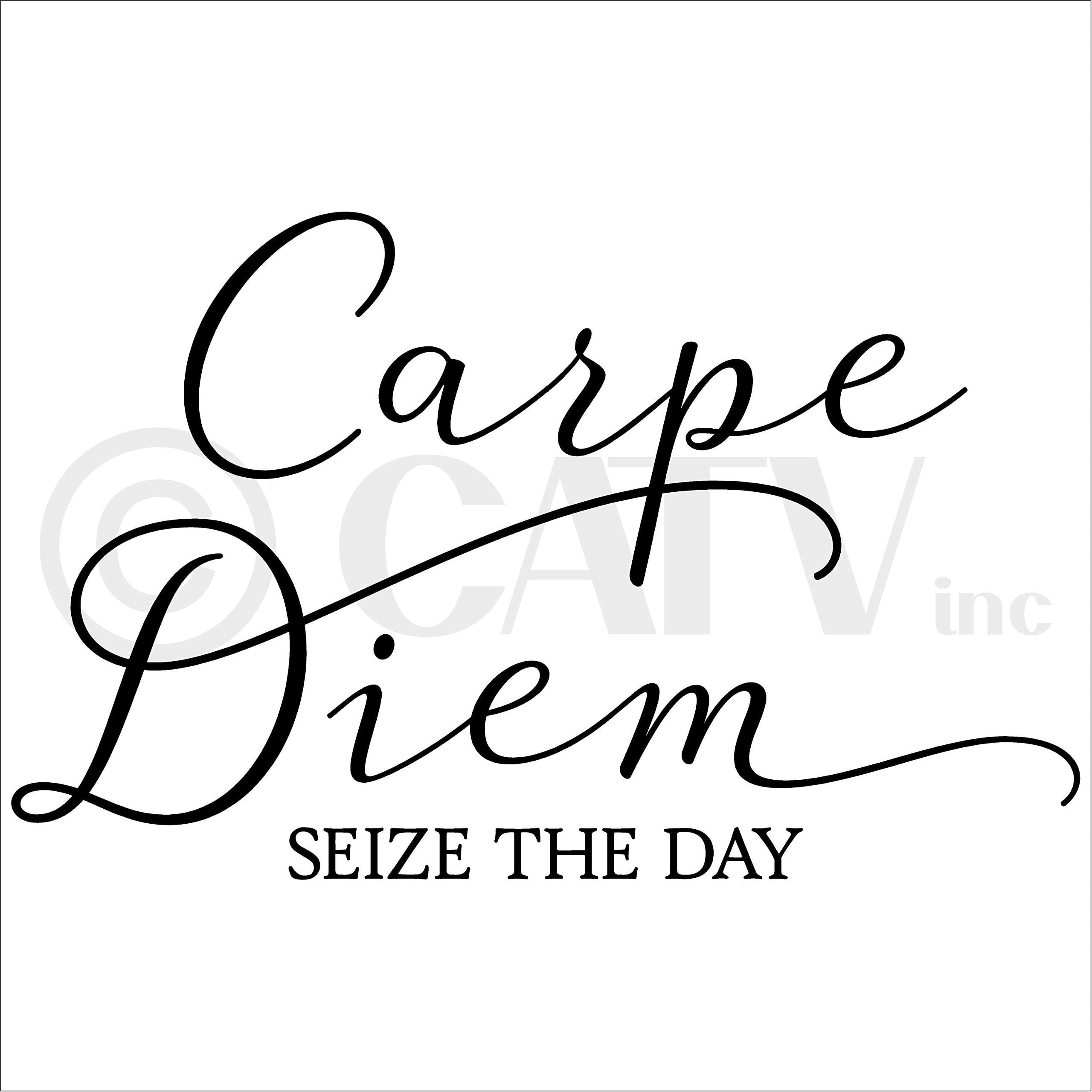 Carpe diem wallpaper Sticker for Sale by fashionbrands1