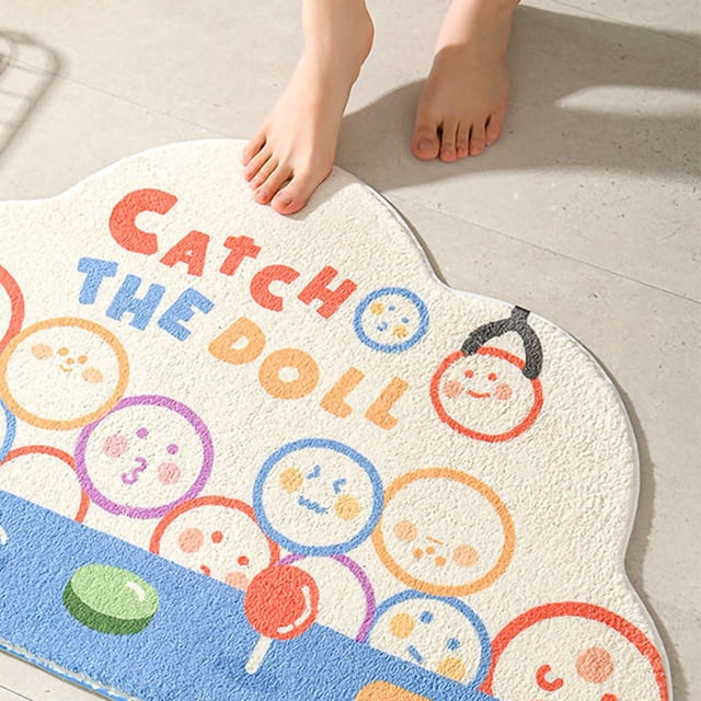 Linda alfombra de baño, linda alfombra de baño, minimalista, absorbente, de secado rápido, linda alfombra para puerta de entrada de baño, rendimiento sólido