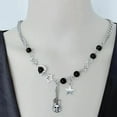 thumbnail image 3 of Osdhezcn Cool Skull Guitar Necklace Hollow Star Heart Beaded Collarbone Chain Punk Neckchain Accessory for Fashion Enthusiasts, 3 of 7