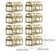 thumbnail image 2 of Wedding Boxes Set Hollow Golden Square Treasure Box for Weddings Storage Container 8Pcs, 2 of 4