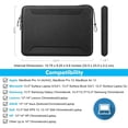 thumbnail image 2 of 13-14 Inch Laptop Sleeve Case for MacBook Pro 14, MacBook Air 13.6 A2681, MacBook Air 13, MacBook Pro 13, iPad, 2 of 5