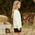 thumbnail image 6 of Kids Cardigan Jacket Boy Girl Buttons Soft Knitted Sweaters Button Down Knit Jackets White 5-6 Years, 6 of 6