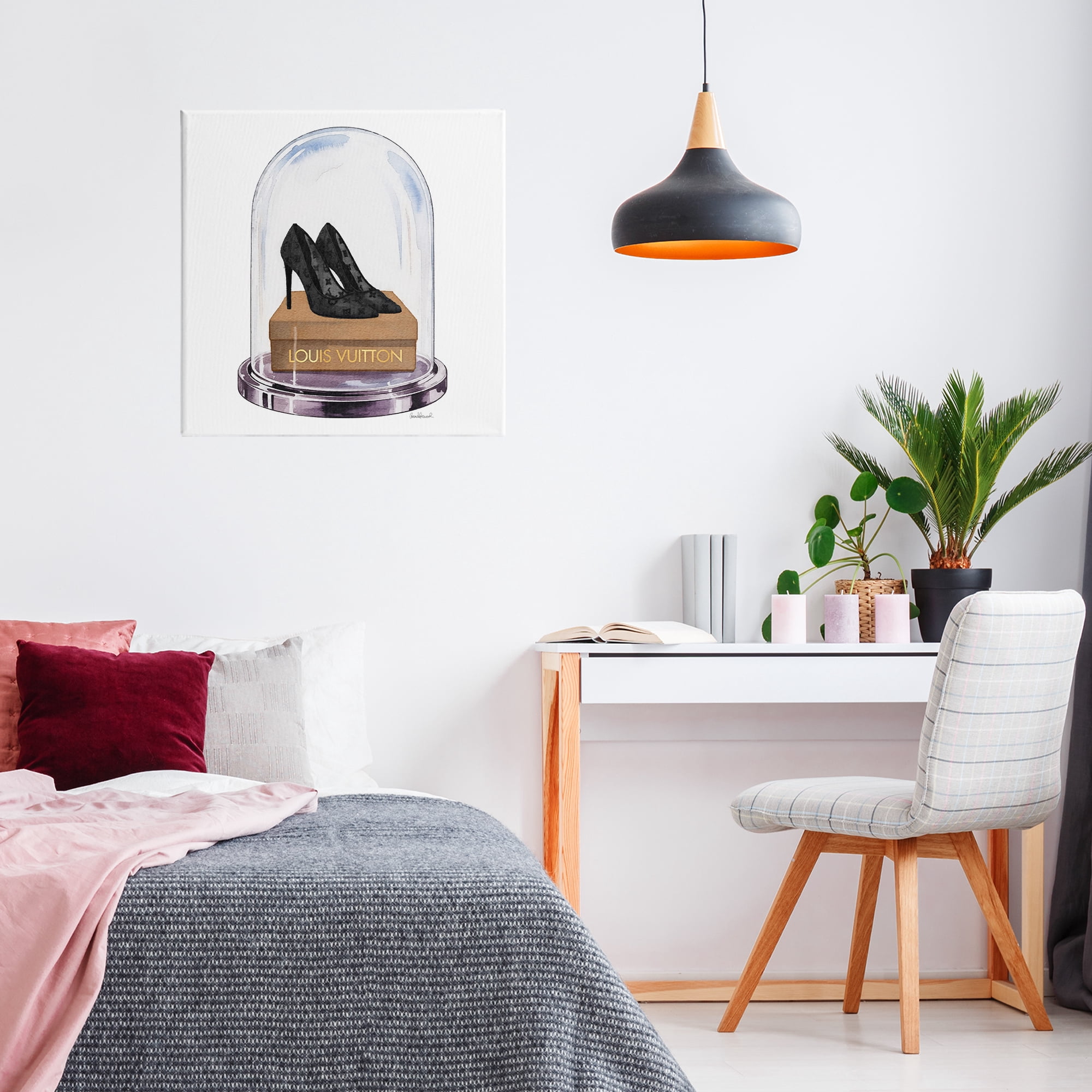 Stupell Industries Black Heels in Bell Jar Canvas Wall Art, design by Amanda Greenwood