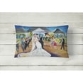 thumbnail image 2 of Carolines Treasures JMK1127PW1216 Our Wedding Day Canvas Fabric Decorative Pillow  12H x16W multicolor, 2 of 3