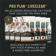 Purina Pro Plan Indoor Dry Cat Food LiveClear Cat Allergen Reducing Turkey and Rice Formula, 3.2 lb Bag