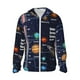 thumbnail image 1 of Fotbe Solar System Chaqueta con Protección Solar UPF 50+ para Hombre y Mujer, Camisa con Capucha y Bolsillos-Medium, 1 of 7