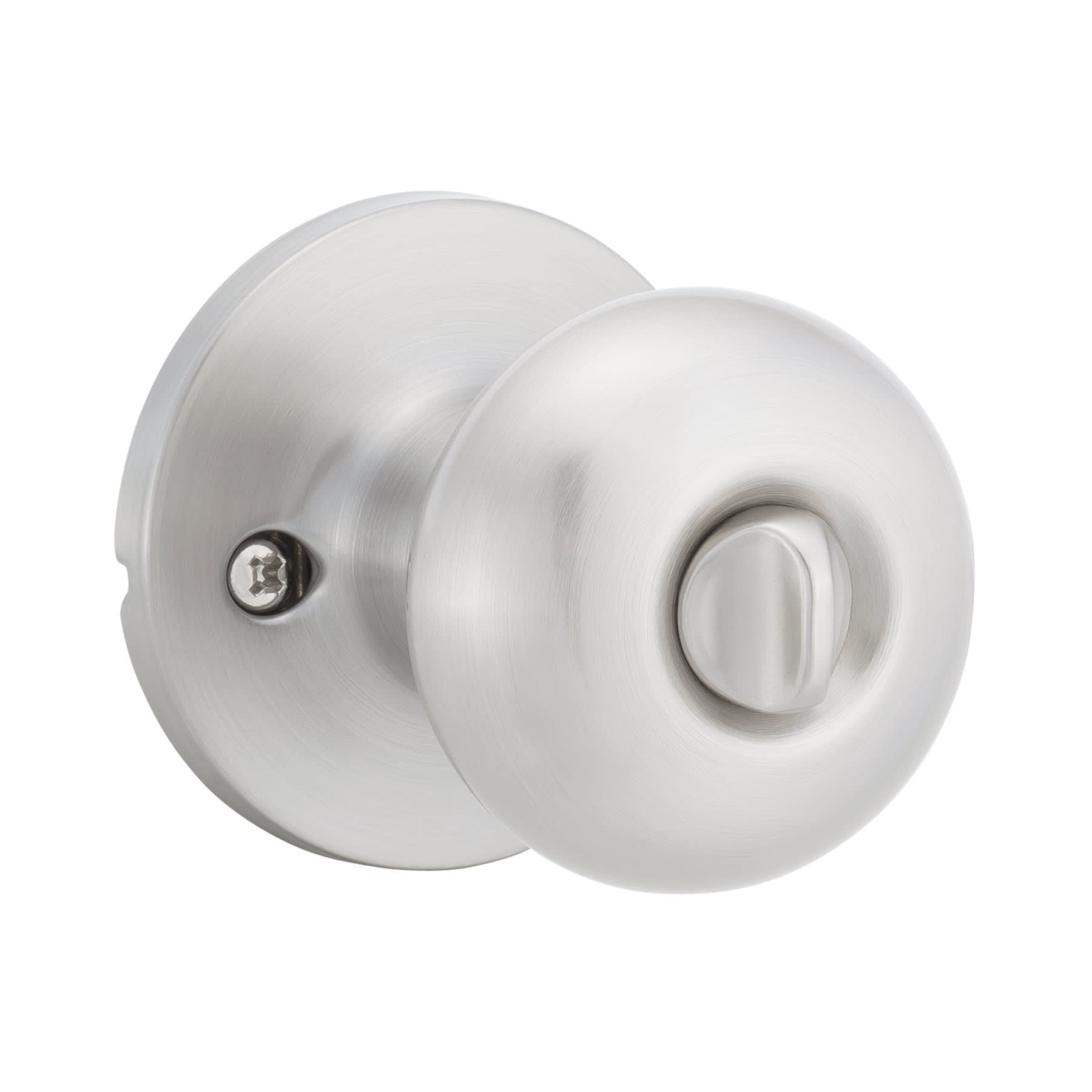 Sure-loc  Mushroom-shaped Privacy Door Knob (2 Complete Sets) Clear/Silver Chrome Finish