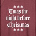 thumbnail image 3 of Instant Message - Twas The Night Before Christmas - Women's Lightweight French Terry Long Sleeve Shirt, 3 of 6