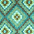 thumbnail image 1 of Ahgly Company Indoor Square Southwestern Turquoise Blue Country Area Rugs, 7' Square, 1 of 4
