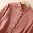 thumbnail image 4 of Timegard Womens Shirts Button down Lapel Neck Embroidery Tops Lightweight Work Casual Loose Blouse, 4 of 9
