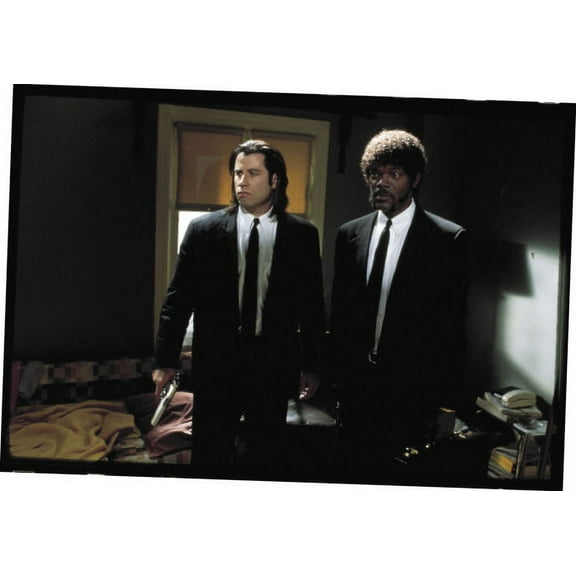Pulp Fiction Movie Poster Travola Jackson Suits 24In x36In Art Poster 24x36 Square Adults Best Posters