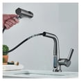 thumbnail image 3 of Temperature Digital Display Basin Faucet for Bathroom Pull Out Waterfall Stream 3 Way Sprayer, 3 of 7