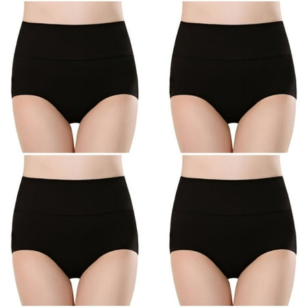 Summer Saving Clearance! THDHVS Ladies Underwear Panties Plus Size Underwear for Women Women s High Waist Cotton Panties Soft Breathable Briefs Stretch Briefs Seamless Women s Panties
