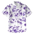 thumbnail image 1 of PMVFHDE Chemise Décontractée à Manches Courtes pour Garçons, à Imprimé Floral Tropical, Boutonnée, pour les Vacances, Blanche, 8-9 Ans, 1 of 5