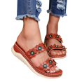 thumbnail image 2 of Vedolay Reef Sandals Women Sandals for Women Cute Slip-on Flatform Sandals Casual Wear Walking Wedges,Brown 7.5, 2 of 5