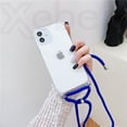 thumbnail image 1 of Funda de teléfono con cadena y correa para collar para iPhone 14 13 Pro Max 12 11 XS X XR Mini SE 2 6S 7 8 Plus, funda de cuerda suave transparente Tan Jianjun unisex, 1 of 2