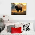 thumbnail image 4 of Nawypu  Bison American Buffalo Poster home Decor Canvas Printins Wall Art Picture (20x16 inch), 4 of 4