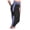 Blue, variant on Qiopertar Women's High Waist Yoga Capris with Side Pockets Stretchy Workout Cropped Leggings Casual Sport Fitness Pants, Blue 3XL