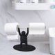 thumbnail image 1 of Divertido soporte para el bucle de pesas Organizador de papel higiénico (negro), 1 of 6