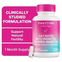 Pink Stork 3.6:1 Myo/Chiro Inositol Blend for Fertility and Hormone Support, 60 Capsules