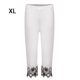 thumbnail image 2 of Jumpingount Leggings de cintura alta Pantalones de yoga transpirables Pantalones de chándal de tres cuartos Ropa Prendas para la parte inferior del cuerpo Blanco XL Jumpingount AP011138-03, 2 of 6