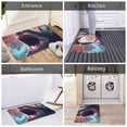 thumbnail image 5 of Rateoe Dramatic Shark Attack Pattern Flannel Door Mat Indoor Outdoor Entrance, Waterproof All-Weather Doormat,Fade Resistant, Low Profile Entryway Mat 16x24in, 5 of 7