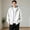 White, variant on Stylish Jackets for Men Jerdar Men Contrast Color Hood Zip Up Sweatshirt Jacket, Oversized Loose Long Sleeve Hoodie with Kangaroo Pocket, Cotton Autumn Casual Outer Coat