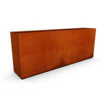 PLANTERCRAFT Corten Steel metal planter box, Rectangular sizes, Modern garden steel planters For Commercial And Residential Outdoor Use.