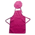thumbnail image 1 of 1 Children's apron set (with an apron and a hat) Children's apron chef hat for baking drawing, 1 of 5