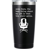 Some Days,The Best Thing about My Job 20oz Tumbler Gifts.Boss Day Boss Office Gifts.Funny Gifts for Boss Assistant Coworker.Birthday Christmas Gifts for Boss from Employees.(Black)