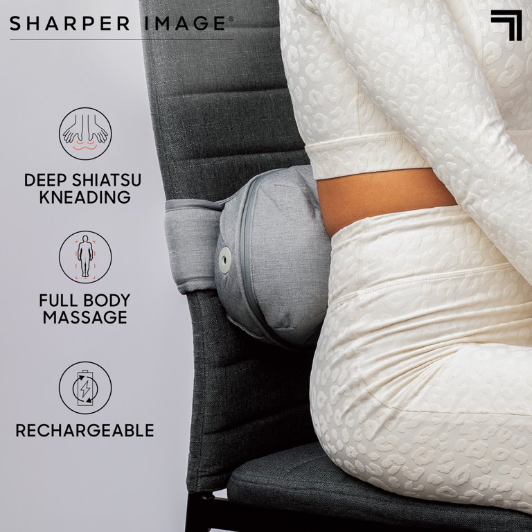 SHARPER IMAGE Cordless Deep-Tissue Neck and Back Massager with 6 Swappable  Heads - JenJams Online Retailer