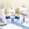 thumbnail image 4 of 25 Set House Shaped Gift Boxes White Cardboard House Gift Box with Greeting Cards Party Favor Supplies, 4 of 6