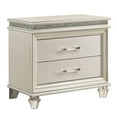 thumbnail image 3 of FOA Plumley 3-Piece White Wood Bedroom Set - Cal King + 2 Nightstands, 3 of 7