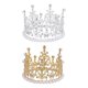 thumbnail image 2 of Cake Crown Toppers Decorative Birthday Cake Decors Circular Crown Silver 2Pcs, 2 of 5