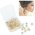 100Pcs Earring Backs Replacement Pierced Backing Stopper Boxed DIY