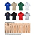 thumbnail image 2 of Fangasis Men Summer Tops Lapel Neck T-shirt Short Sleeve T Shirts Mens Fashion Basic Tee Casual Holiday Pullover Grey 3XL, 2 of 2