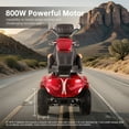 thumbnail image 5 of Xlluproid Mobility Scooters,800W Heavy Duty Mobility Scooters for Seniors,500 lbs Capacity 4 Wheel Scooter for Adults Handicap Scooters for Adults,Red, 5 of 11