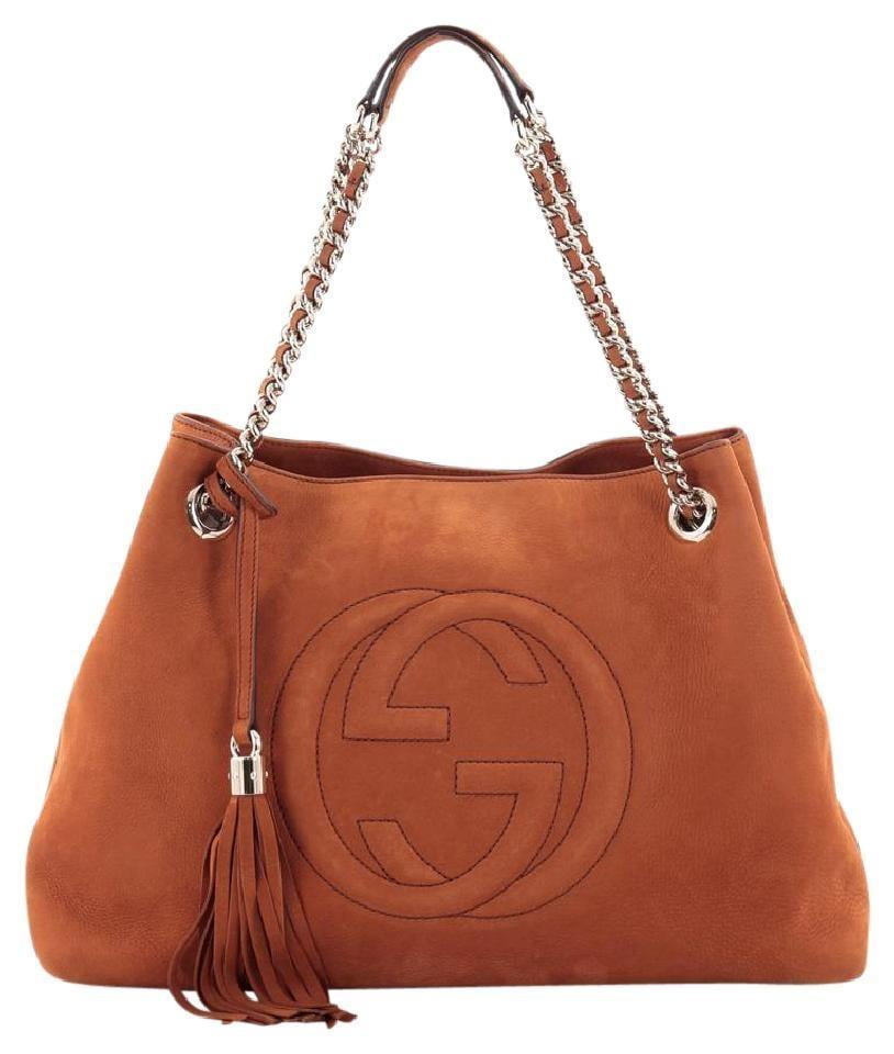 gucci orange tote bolsa