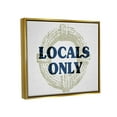 thumbnail image 4 of Stupell Industries Locals Only Maritime Phrase Nature Painting Gold Floater Framed Canvas Art Print Wall Art, 21 x 17, 4 of 10