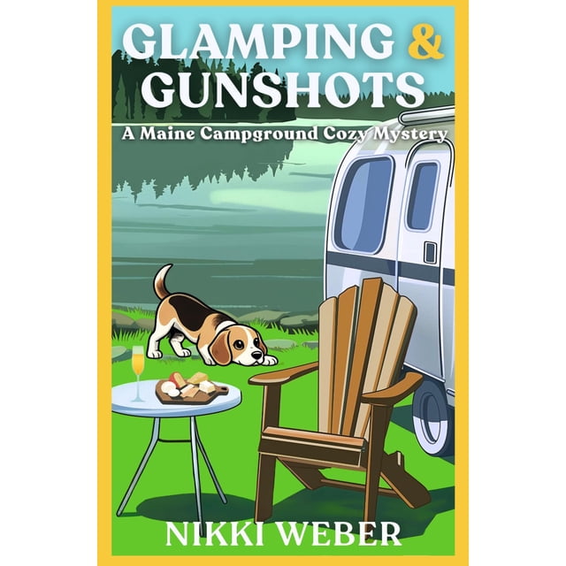 Libro de misterio independiente Glamping y disparos