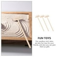thumbnail image 3 of MLINS Mini Zen Sand Rake for Decoration Made of Bamboo Beige Color Elegant and Practical 3 Pieces, 3 of 6