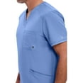 thumbnail image 3 of Infinity Cherokee V- Neck Men's Scrub Top with Rib Knit Back Panels with 3 Pockets and 360 Stretch - CK900A, 3 of 9