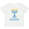 thumbnail image 3 of Inktastic Happy Hanukkah with Blue Menorah Boys or Girls Toddler T-Shirt, 3 of 5