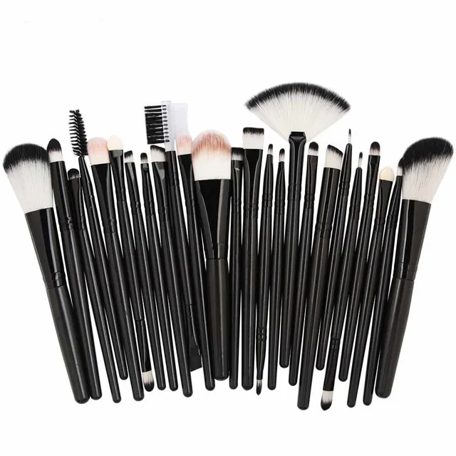 Ensemble de 20 Pinceaux de Maquillage, Inclut Tous Types de Pinceaux pour le Visage, Crée un Style de Maquillage Intégral